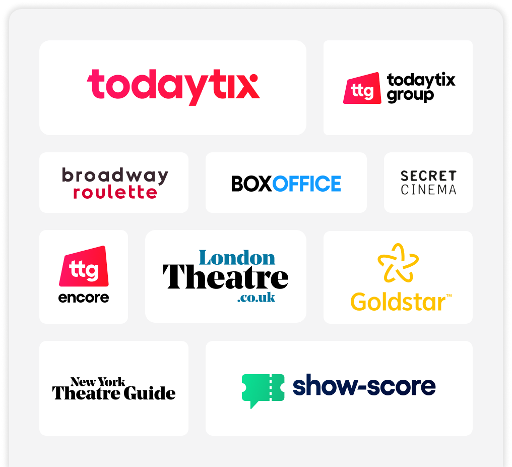 Collection of theater brand logos 